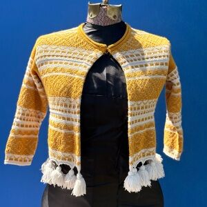 Genuine Kids from OshKosh Marigold Tassel Knit Cardigan - Size 4T